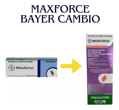 Insecticida Control Cucarachas En Gel Jeringa Maxforce 30g
