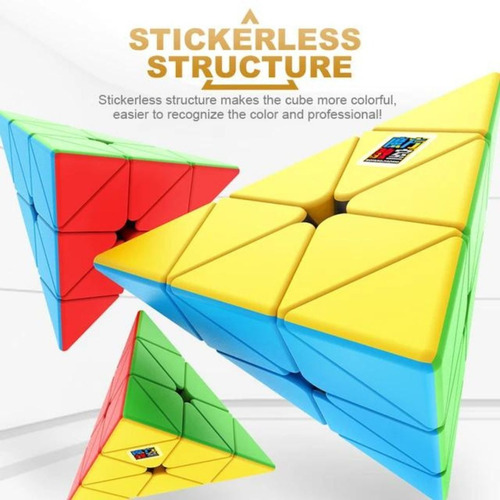 Imagen 8 de 10 de Cubo Rubik Moyu Meilong Jinzita Piramide Cubo Magico