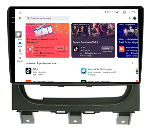 Multimidia Palio 13/19 9p Octacore Carplay 256gb Tpros 360