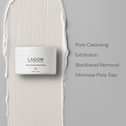 Lagom White Kaolin Mud Beauty Mask 110ml Todo Tipo De Piel