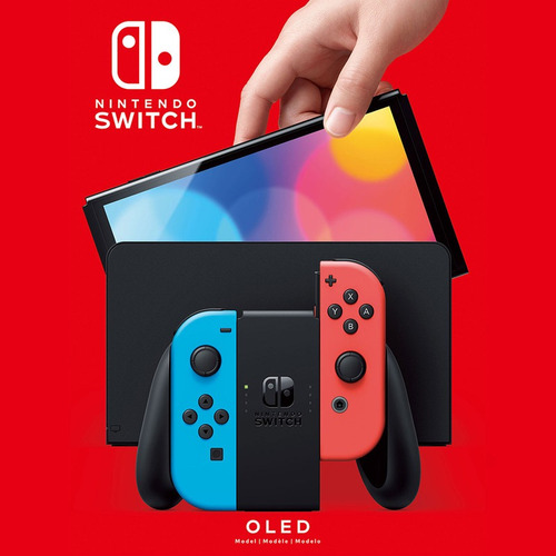 Imagen 10 de 11 de Nintendo Switch OLED 64GB Standard color rojo neón, azul neón y negro