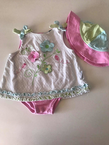 Vestido Bebé De Body Talla 12 Meses