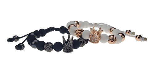 Brazaletes Pulseras Manillas Neopreno Coronas Parejas Novios