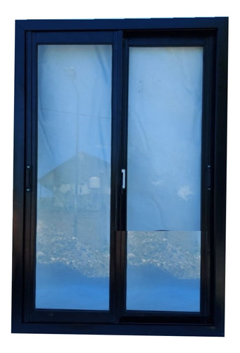 Ventana Negra 80x110 Vidrio Entero 4mm Aberturas Temperley