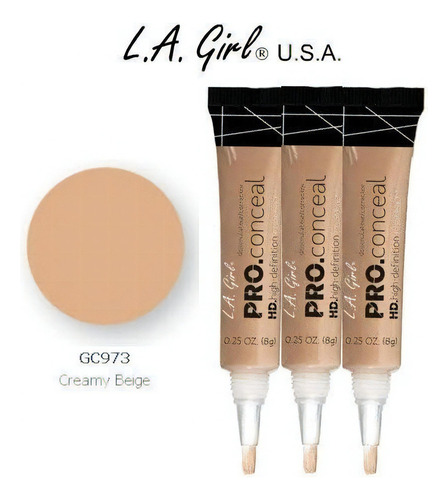 Corrector De Maquillaje Hd Pro Conceal La Girl Tono Creamy Beige