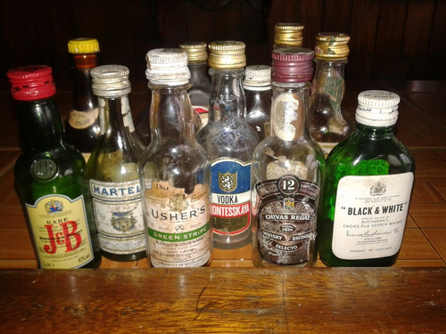 Colección Mini Botellitas Vacías En Pack