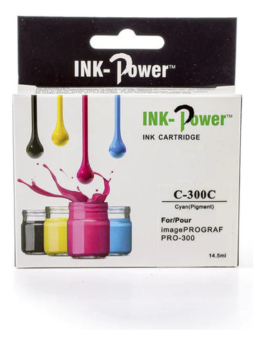 Tinta 300 C Cyan Compatible Con Pro-300 Tinta Cian