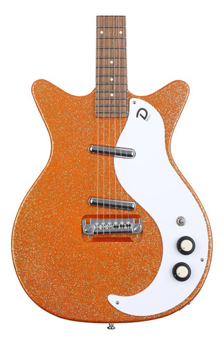 Danelectro '59m Nos+ Guitarra Electrica Naranja Metalflake