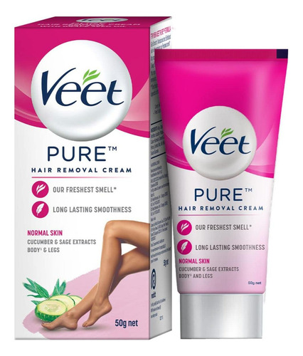 Crema Depilatoria Veet 50 G Para Piel Normal
