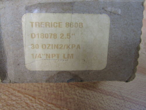 Trerice D18078 2.5 Gauge 860b 0-20 In.h2o Yyj