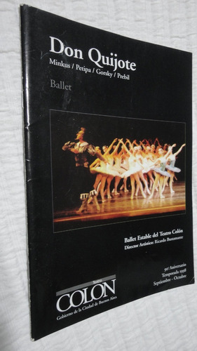 Programa Teatro Colon- Don Quijote- 1998
