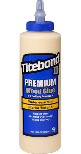 Titebond Ii Premium 473ml Pegamento Profesional P/ Exterior