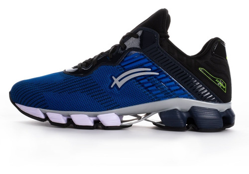 Imagen 2 de 5 de Tenis Para Correr Karosso 6327 Azul Rey Hecho En México