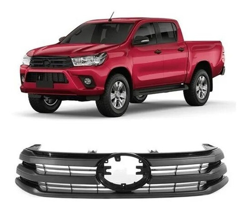 Parrilla Rejilla Toyota Hilux 2016 2017 2018 2019 Negra