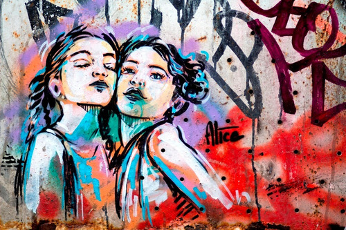 Poster Foto Grafite 65x100cm Decoração Street Arte