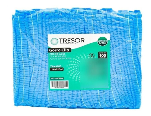 Cofias Azul / Tresor / 100 Unidades