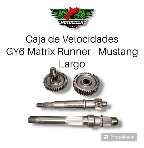 Caja De Velocidades Moto Gy6  Matrix Runner - Mustang Largo