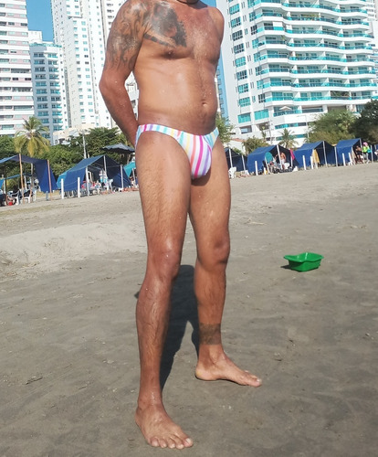 Bañador Tipo Tanga Bikini Brief Estampado