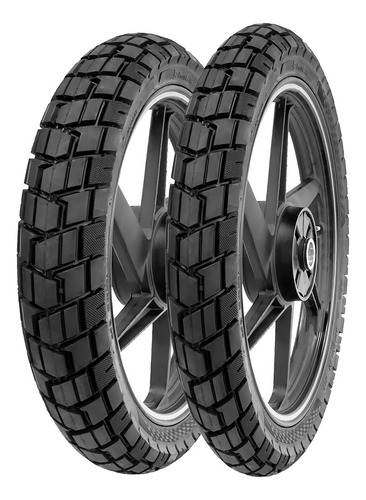 Llantas Delanteras/traseras Para Moto Montana D/p M-21a 110/90-17 66p + 90/90-19 58p Uso Con Cámara