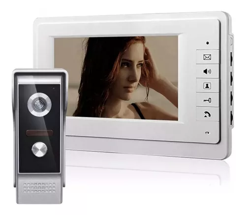 Sistema de timbre de portero automático con vídeo LCD HD de 7