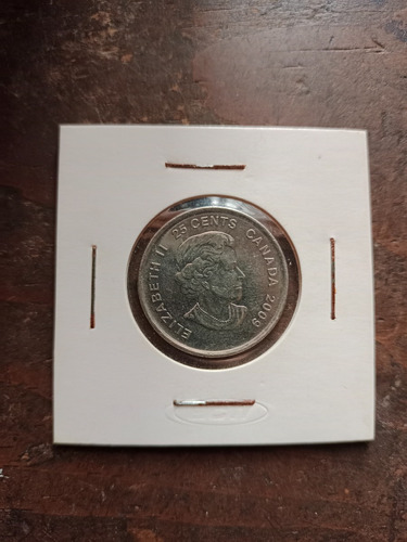 Moneda $25 Cents Centavos Canadá 2009