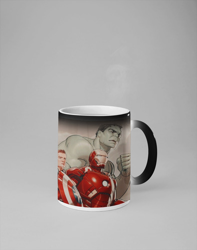Taza Mágica Avengers Marvel Termosensible 320 Ml Avengers
