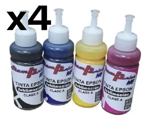 Combo Tinta Epson Sublimacion Stamprit Los 4 Colores 100ml