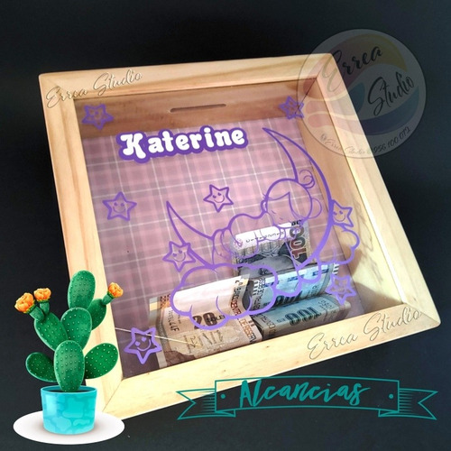 Imagen 6 de 10 de Alcancías Personalizadas Madera Pino