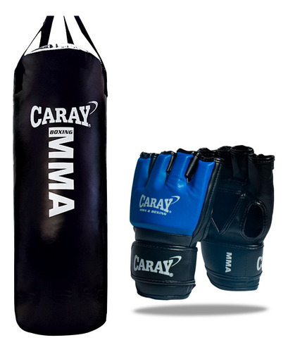 Saco De Boxeo Mma Profesional + Guantes Mma Pro Caray