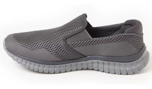 Imagem 3 de 5 de Adrun Tênis Iate Masculino Slip On Ultraconforto 8617m Cinza