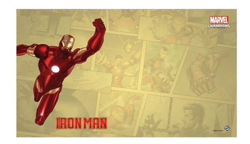 Playmat Iron Man Marvel Para Juego De Mesa Familia/amigos