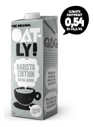 Bebida De Avena Oatly Barista 1l Caja 6pz