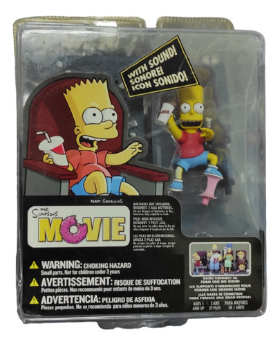 Figura Bart Simpson. Movie Mayhem Bart. Mcfarlane Toys