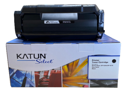Toner Preto Ricoh Rc Sp 5200 E 406683, Select 25k Katun Cor Da Tinta Preto
