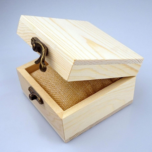 Lonmaix 4pcs/pack Sin Terminar La Caja De Madera De Madera P