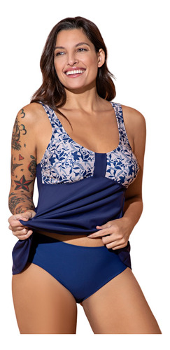 Tankini Acampanada Vedetina Alta Hasta T.9 24238 Bianca Mare