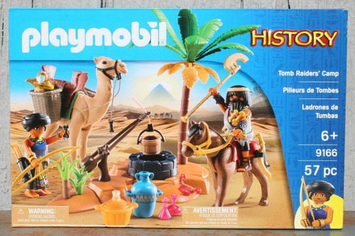 Playmobil 9166 Ladrones De Tumbas Desierto Egipcios Camp Set
