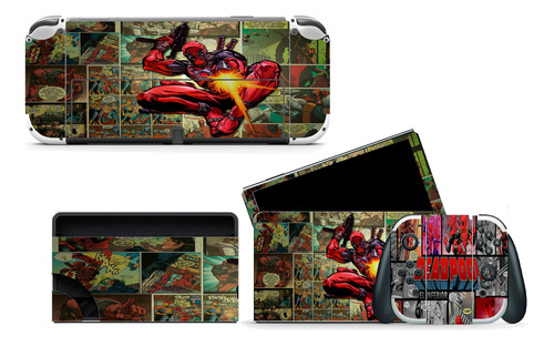 Skin Para Nintendo Switch Oled Modelo (30177nso) Dpool