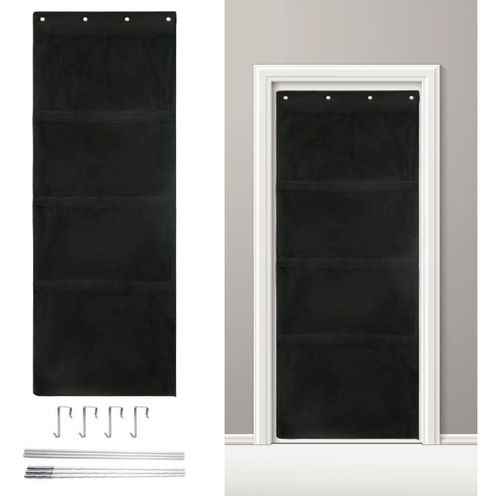 Organizador Sobre La Puerta, 4 Bolsillos Grandes,