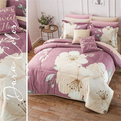 Edredon Lavable Lúa Berry Microfibra Individual Concord Color Lila