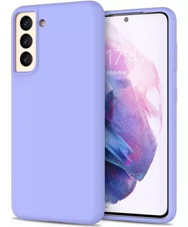 Funda Para Samsung Galaxy S21 Silicona Morado Lavanda (usa)