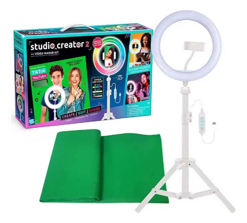 Kit Aro De Luz Para Realizar Videos. Creador De Estudio 2