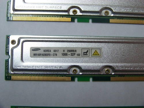 Memorias Rambus 2 X 256 Mb (512 Mb) Pc 1066-32p 512mb Kit