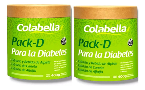Diabetes Pack D Alpiste Canela Alfalta Colabella 400g X 2 Un Natural