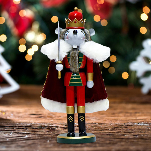 Figura De Cascanueces De Navidad, Adorno Artesanal Para