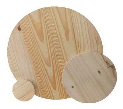 Circulo De Pino De 20cm De Diametro