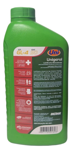 Óleo Hidraulico Sae 90 Unigerol Com 1 Litro Gl-4