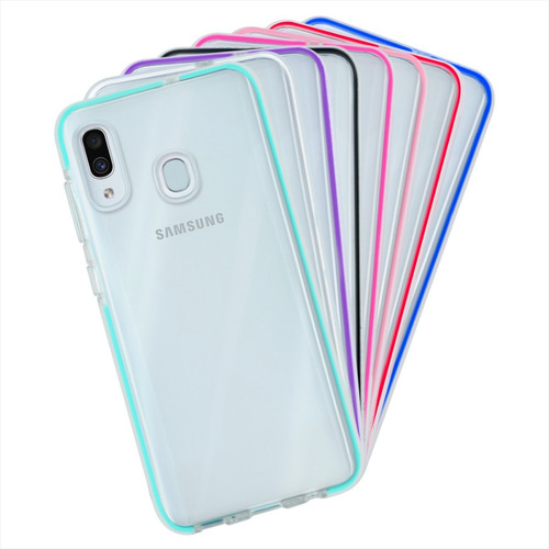 Funda Para Galaxy A30 Orilla Reforzada Antigolpes Uso Rudo