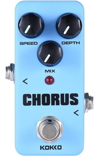 Kokko Chorus Pedal Analógico Para Guitarra Eléctrica Color Celeste