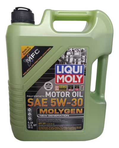 Aceite Liqui Moly Sintético Molygen 5w30